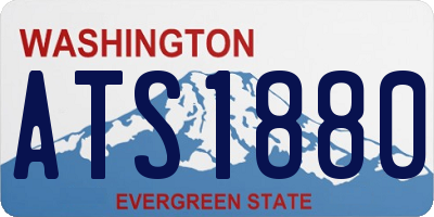 WA license plate ATS1880