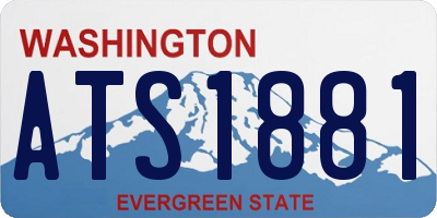WA license plate ATS1881