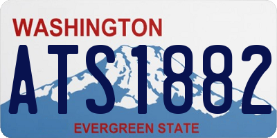 WA license plate ATS1882