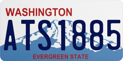 WA license plate ATS1885