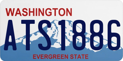 WA license plate ATS1886