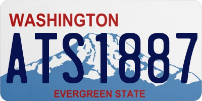 WA license plate ATS1887