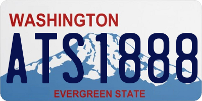 WA license plate ATS1888