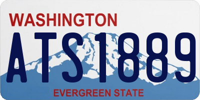 WA license plate ATS1889