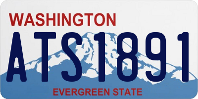 WA license plate ATS1891