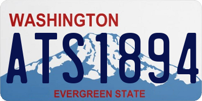 WA license plate ATS1894