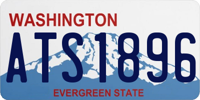WA license plate ATS1896