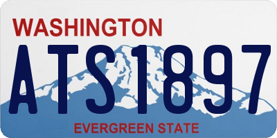 WA license plate ATS1897