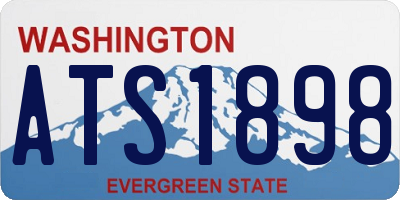 WA license plate ATS1898