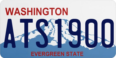 WA license plate ATS1900
