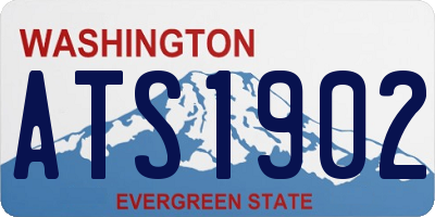 WA license plate ATS1902