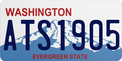 WA license plate ATS1905