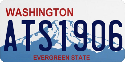 WA license plate ATS1906