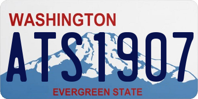 WA license plate ATS1907
