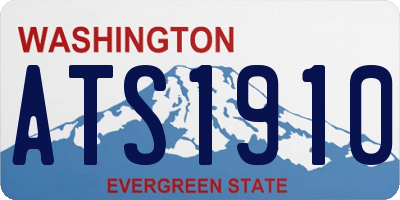 WA license plate ATS1910