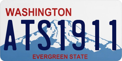 WA license plate ATS1911
