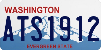 WA license plate ATS1912