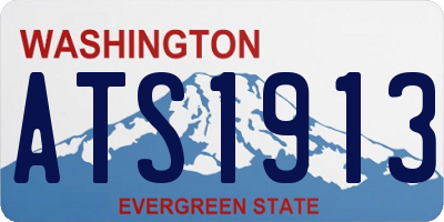 WA license plate ATS1913