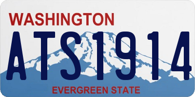 WA license plate ATS1914