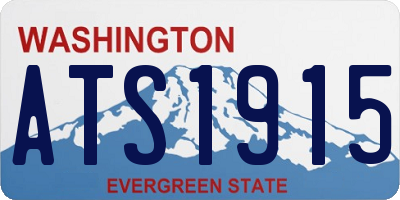 WA license plate ATS1915