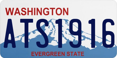 WA license plate ATS1916
