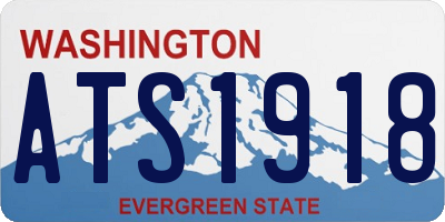 WA license plate ATS1918
