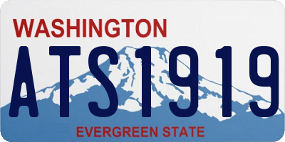 WA license plate ATS1919