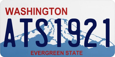 WA license plate ATS1921