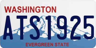 WA license plate ATS1925