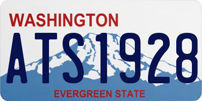 WA license plate ATS1928