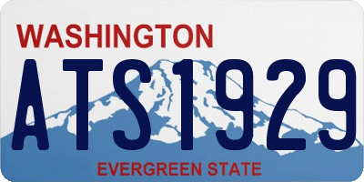 WA license plate ATS1929