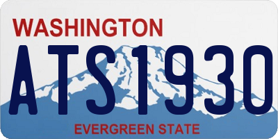 WA license plate ATS1930