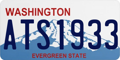 WA license plate ATS1933