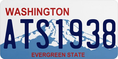 WA license plate ATS1938