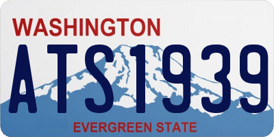 WA license plate ATS1939