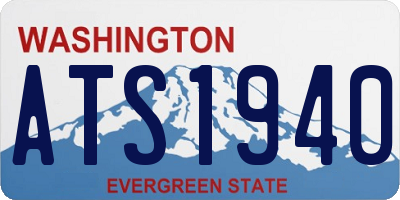 WA license plate ATS1940
