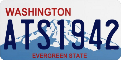 WA license plate ATS1942