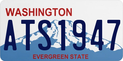 WA license plate ATS1947