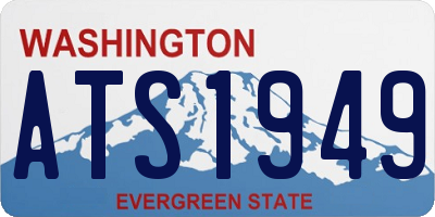 WA license plate ATS1949
