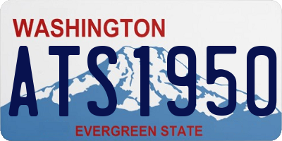 WA license plate ATS1950