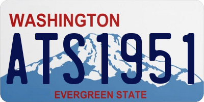 WA license plate ATS1951