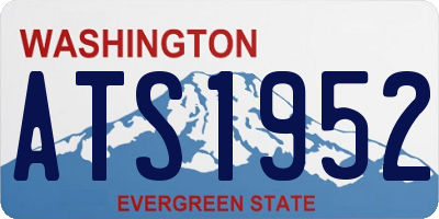 WA license plate ATS1952
