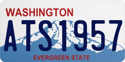 WA license plate ATS1957