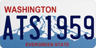 WA license plate ATS1959