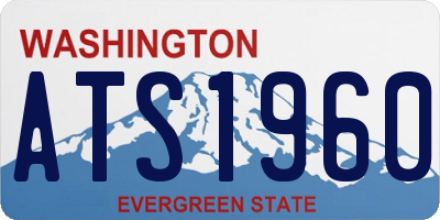 WA license plate ATS1960