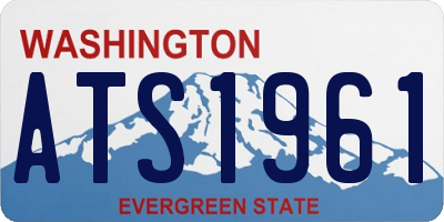WA license plate ATS1961