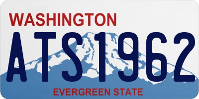 WA license plate ATS1962