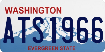 WA license plate ATS1966