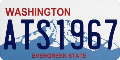 WA license plate ATS1967