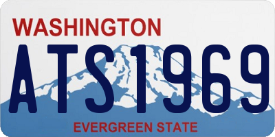 WA license plate ATS1969